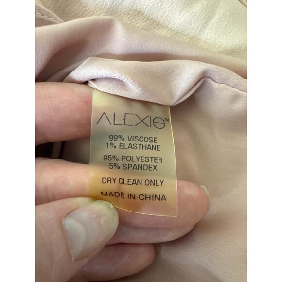 ALEXIS Melia Cold Shoulder Blouse Dusty Rose Black Size XS - Picture 9 of 9